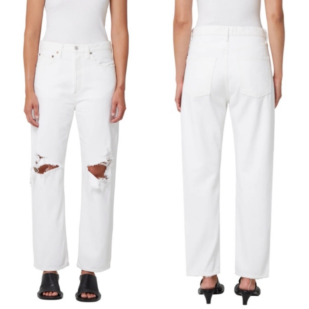 AGOLDE 90s Jean Winter White 33 Organic Cotton Denim
